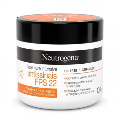 Crema Neutrogena Antiedad Fps 22 x  100 g