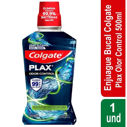 Enjuague Bucal Plax Odor Control 500ml
