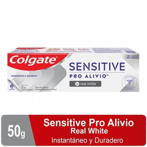 Crema Colgate Sensitive Pro Alivio Real White x 50 g