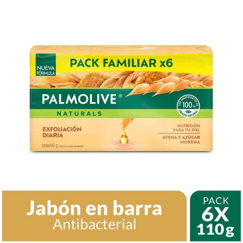 Jabon Palmolive Avena Y Azucar Morena 6 x 110 g