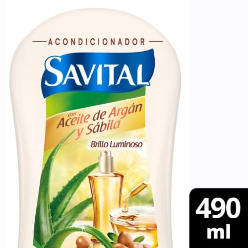 Acondicionador Savital Aceite De Argan x 490 ml
