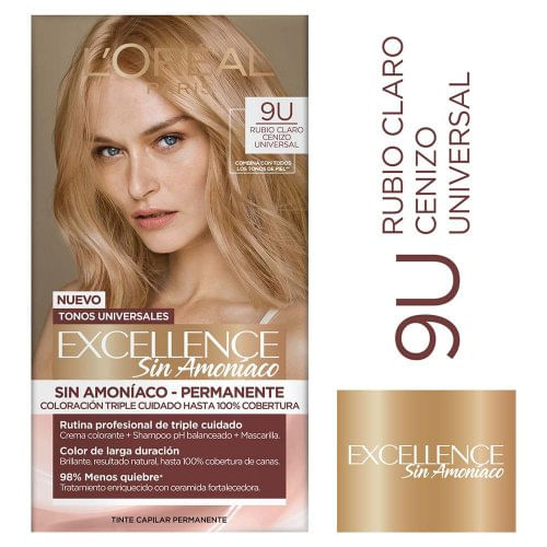 Tinte Loreal Exc.Nudes Sin Amoniaco 9U H5711300 Rubio Ceniz