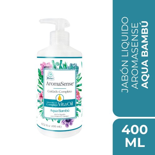 Jabón Líquido Aromasense Valvula Aqua Bambu x 400 ml