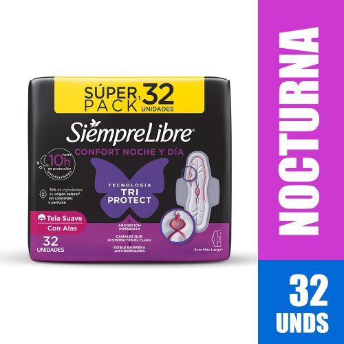 Toalla Siempre Libre Noche Y Dia x 32 und