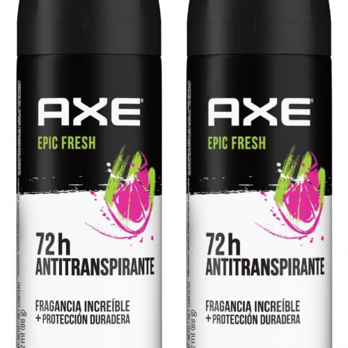 Desodorante Axe Aerosol Epic Fresh 2 und x 304 ml