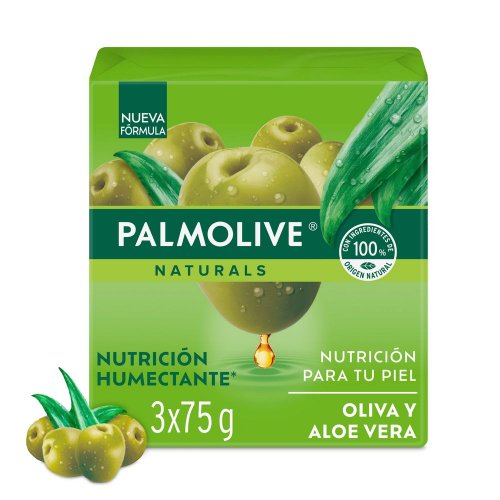 Jabón Palmolive Naturals Oliva Y Aloe Vera 3 und x 225 g