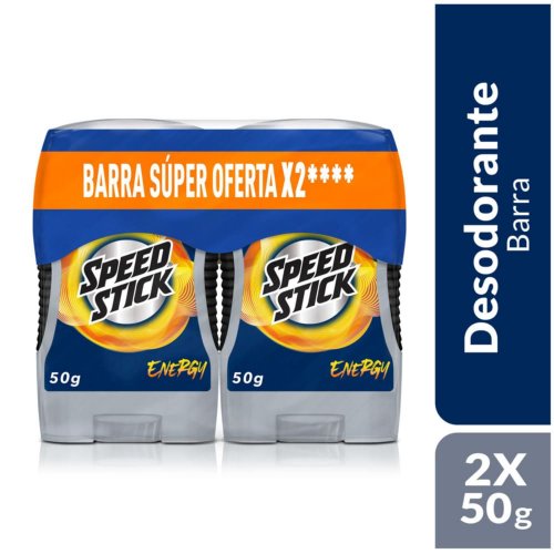 Desodorante Speed Stick Energy Barra 2 und x 100 g
