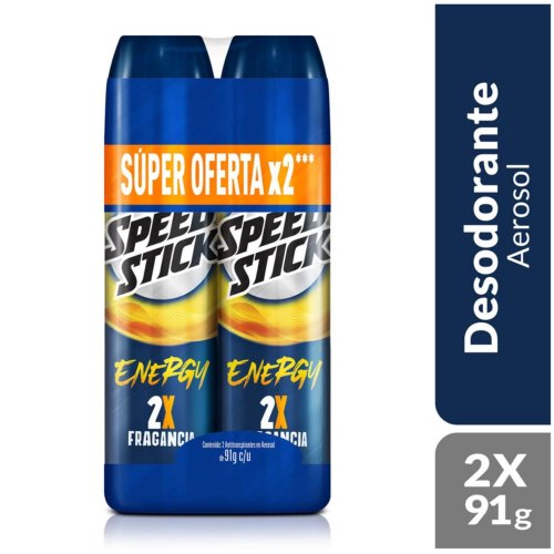 Desodorante Speed Stick Spray Energy 2 und x 182 g
