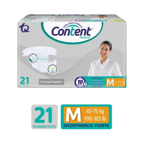 Pañal Content Medical Talla M Paquete x 21 und