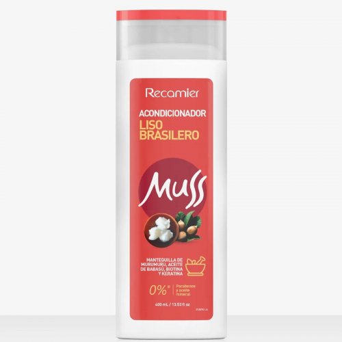 Acondicionador Muss Liso Brasilero x 400 ml
