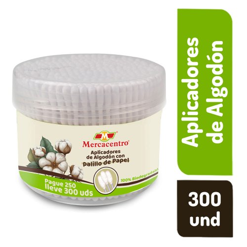 Aplicadores De Algodón Mercacentro P250 Ll300 und