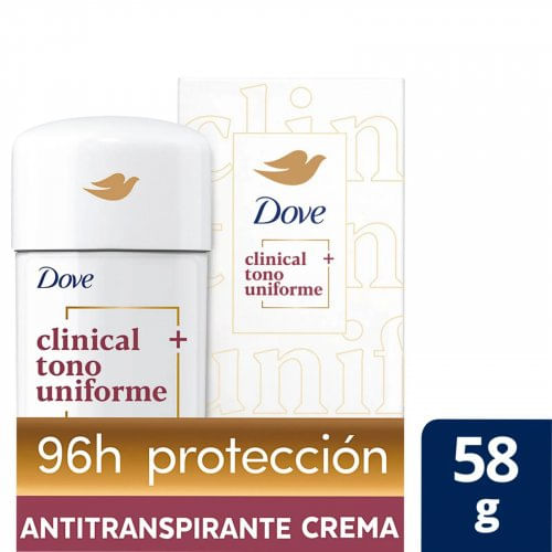 Desodorante Dove Barra Clinical Tono Uniforme x 58 g