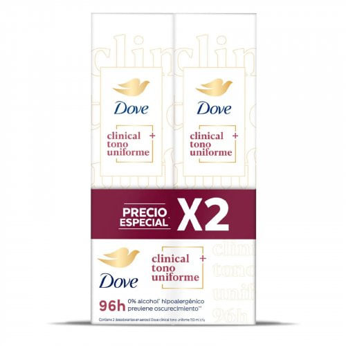 Desodorante Dove Clinical 2 und x 89 g  T. Uniforme x 178 g