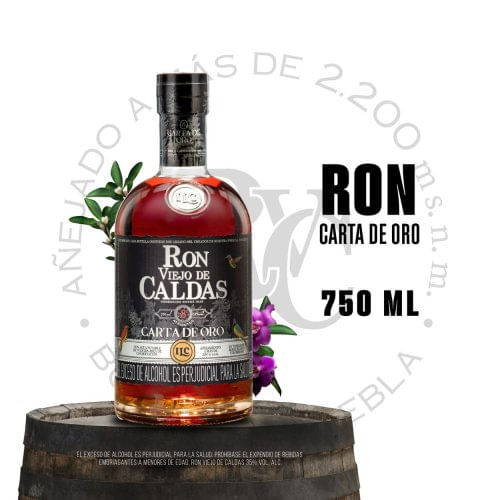 Ron Viejo De Caldas 8 Años C.Oro 750 ml