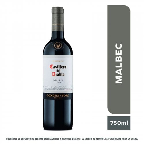 Vino Casillero Del Diablo x 750 ml Malvec