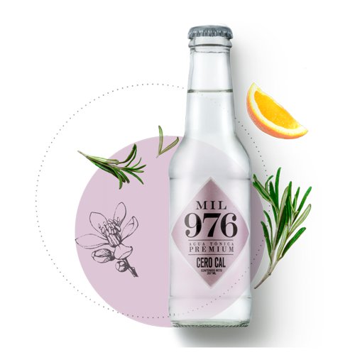 Agua Tónica 207 ml Cero Calorías Mil 976