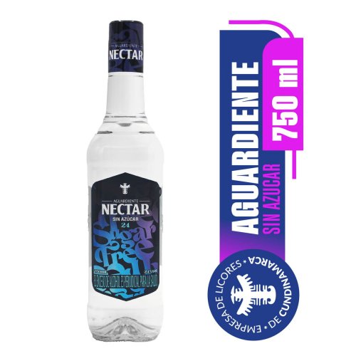 Aguardiente Nectar Sugar Azul x 750 ml