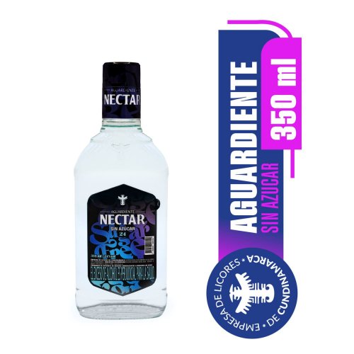 Aguardiente Nectar Sugar Azul x 375 ml