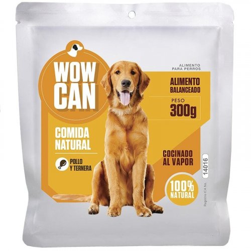 Wow Can Alimento Cocinado Pollo-Ternera x 300 g