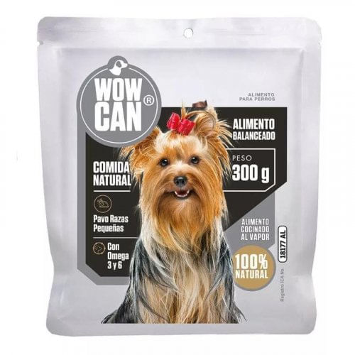 Wow Can Alimento Cocinado Pavo Razas Pequeñas x 300 g