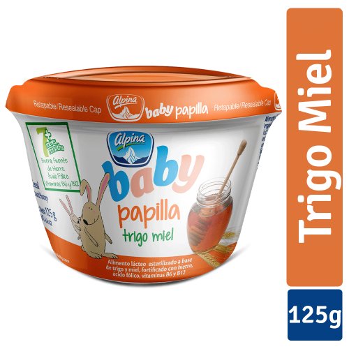 Papilla Alpina Baby Trigo Miel 125g