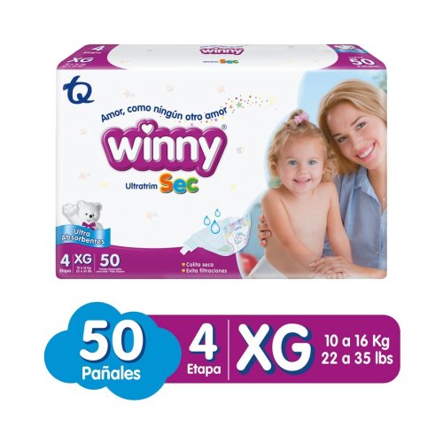 Pañal Winny Ultratrim Sec Etapa 4 - 50 und