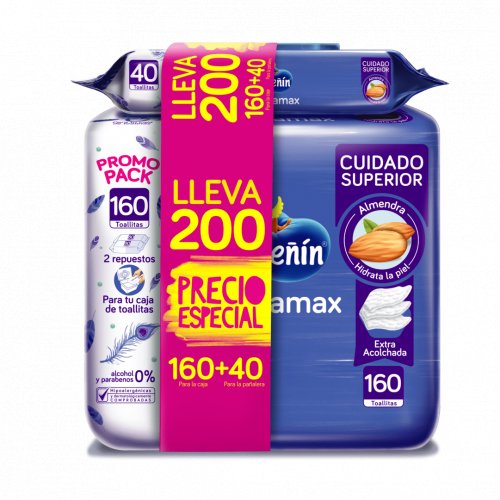 Toallitas Pequeñin Acolchamax 160 + 40 Precio Especial 200 und