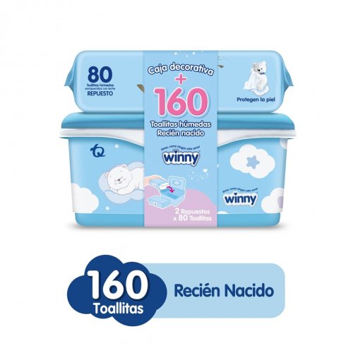 Toallitas Winny Caja Recién Nacido 160 und