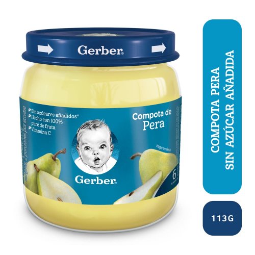Compota Gerber Puré Pera 113 g