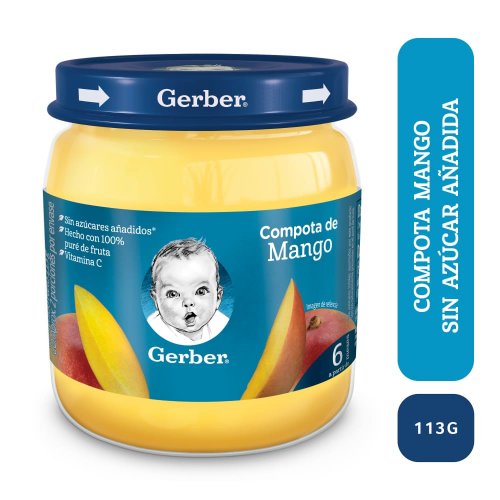 Compota Gerber Puré Mango 113 g