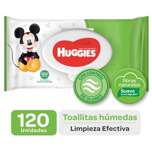 Toallitas Huggies Activefresh 120 Limpieza Efectiva