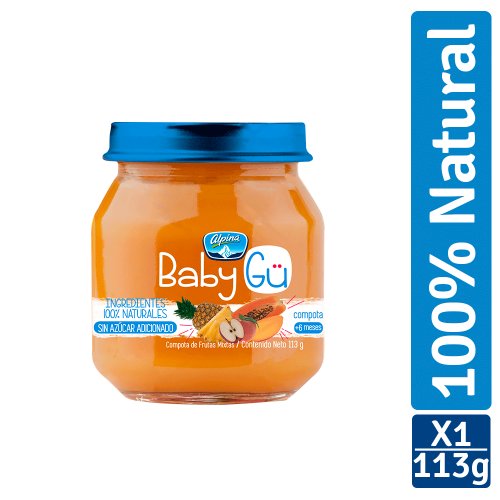 Compota Alpina Baby Gü Frutas Mixtas 113g