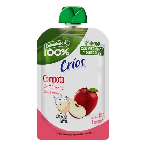 Compota Colombina Crios Manzana x 113 g Doypack