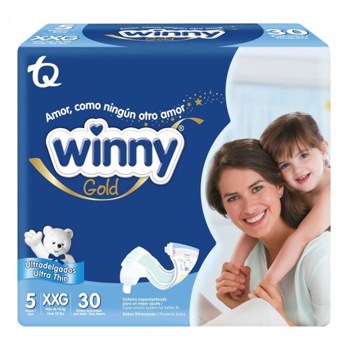 Pañal Winny Gold Etapa 5 Paquete x 30 und