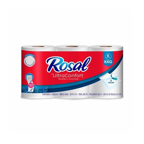 Papel Higiénico Rosal XXG x 6 rollos 180 m