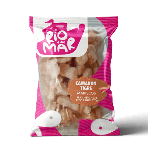 Camarón Tigre Del Rio Y Del Mar Grande 400 g