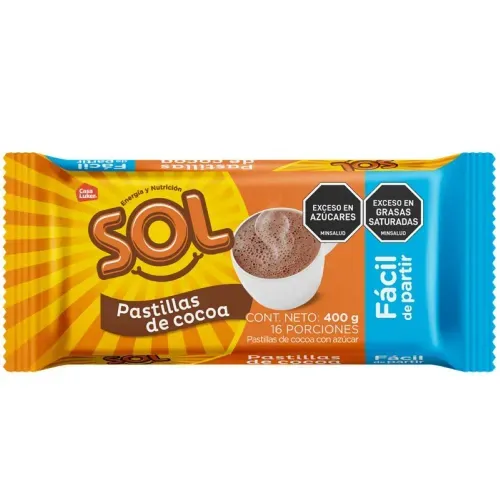 Cocoa Sol 16 Pastillas Con Azucar x 400 g