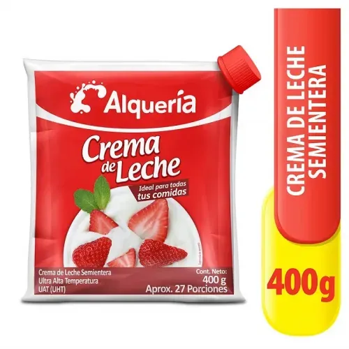 Crema De Leche Alqueria Semientera x 400 g