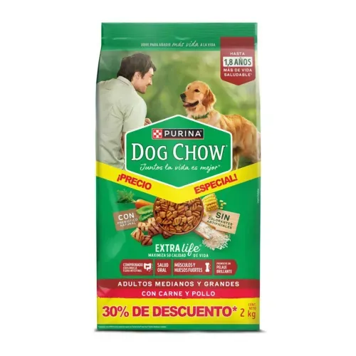 Dog Chow Adultos Precio Especial Medianos Grandes x 2000 g