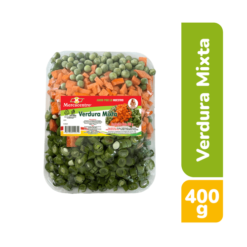 Verdura Mixta Bandeja Mercacentro x 400 g