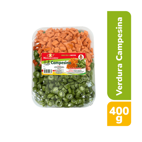 Verdura Campesina Mercacentro Bandeja x 400 g