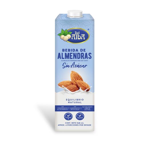 Bebida De Almendras Del Alba Sin Azúcar 946 ml