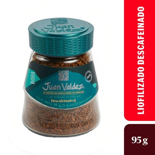 Café Juan Valdez Liofilizado Descafeinado 95 g