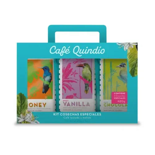 Café Quindio Cosechas Especiales 3 und x 80 g Kit x 240 g