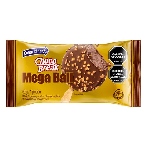 Paleta Colombina Choco Break Mega Ball x 60 g