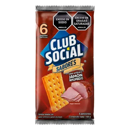 Galleta Club Social Jamon x 144 g