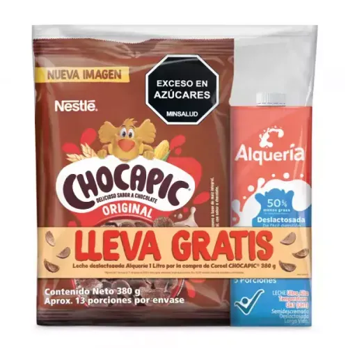 Chocapic Nestle x 380 g Gratis Leche x 1000 ml