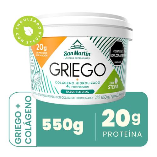Yogurt Griego San Martin Colageno x 550 g