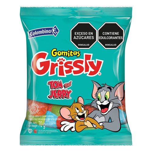 Gomas Grissly Tom &amp; Jerry x 70 g