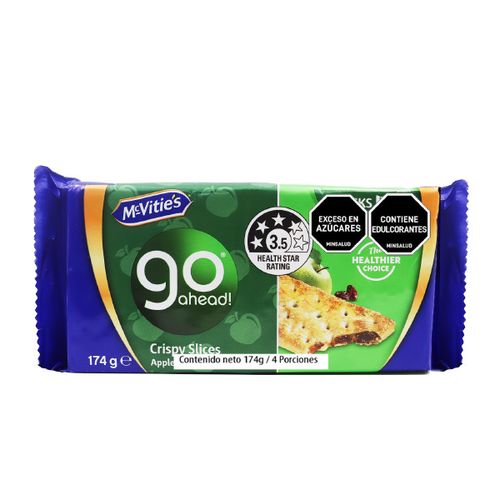 Galleta Mcvities go Ahead Manzana Pasas x 174 g